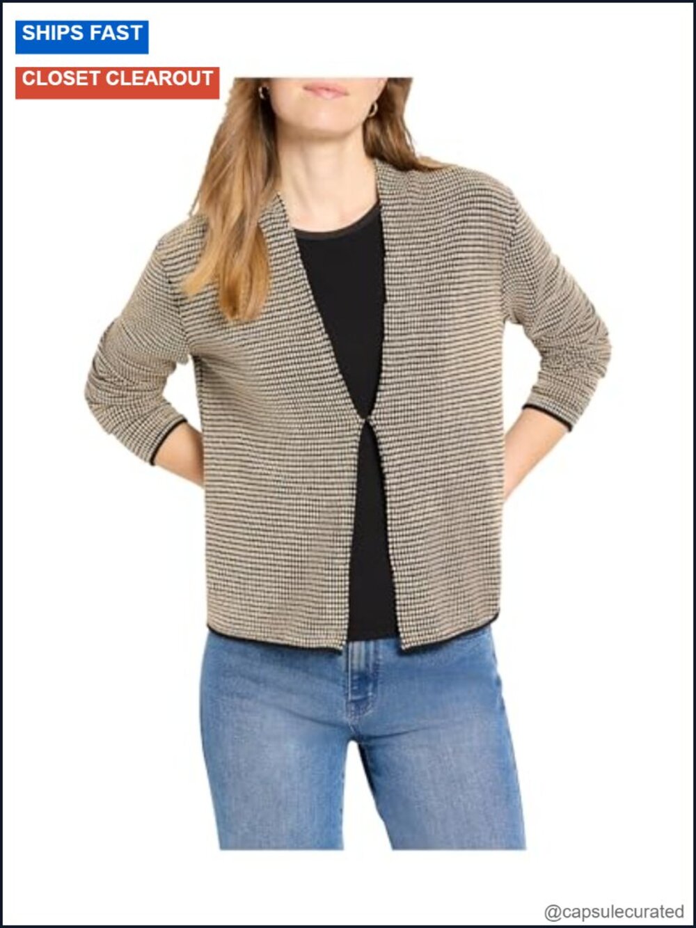 NIC+ZOE Pixel Hooked Up Cardigan